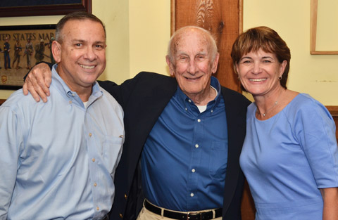 INK-STAINED COLONELS WALT FORD, Bill White and Mary Reinwald have each had a turn editing the Marines' Leatherneck magazine in recent years.